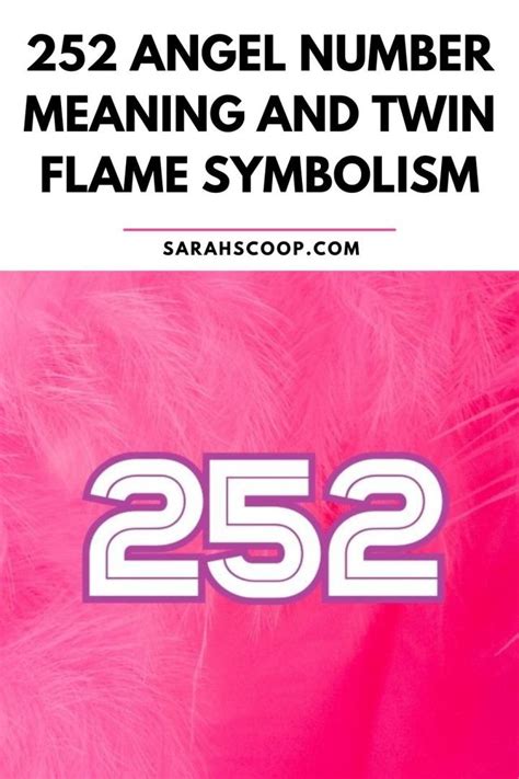 252 angel number meaning twin flame|The 252 angel number: A sign of good things to come